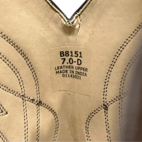 Cody James Women’s Brown Leather Western Cowboy Boots. Size 7 - Picture 7 of 9